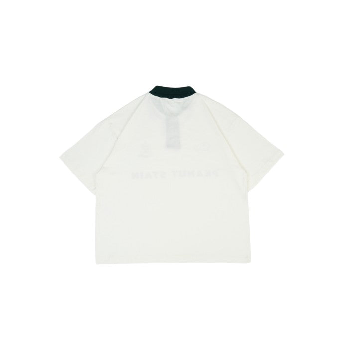 PEANUT STAIN - Old Money Classic Ivory Boxy Oversized Polo