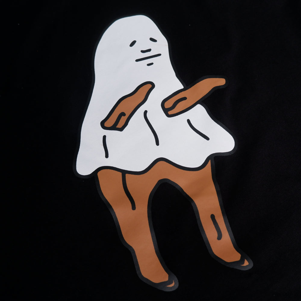 PEANUT STAIN - Boo Black Oversized Tshirt