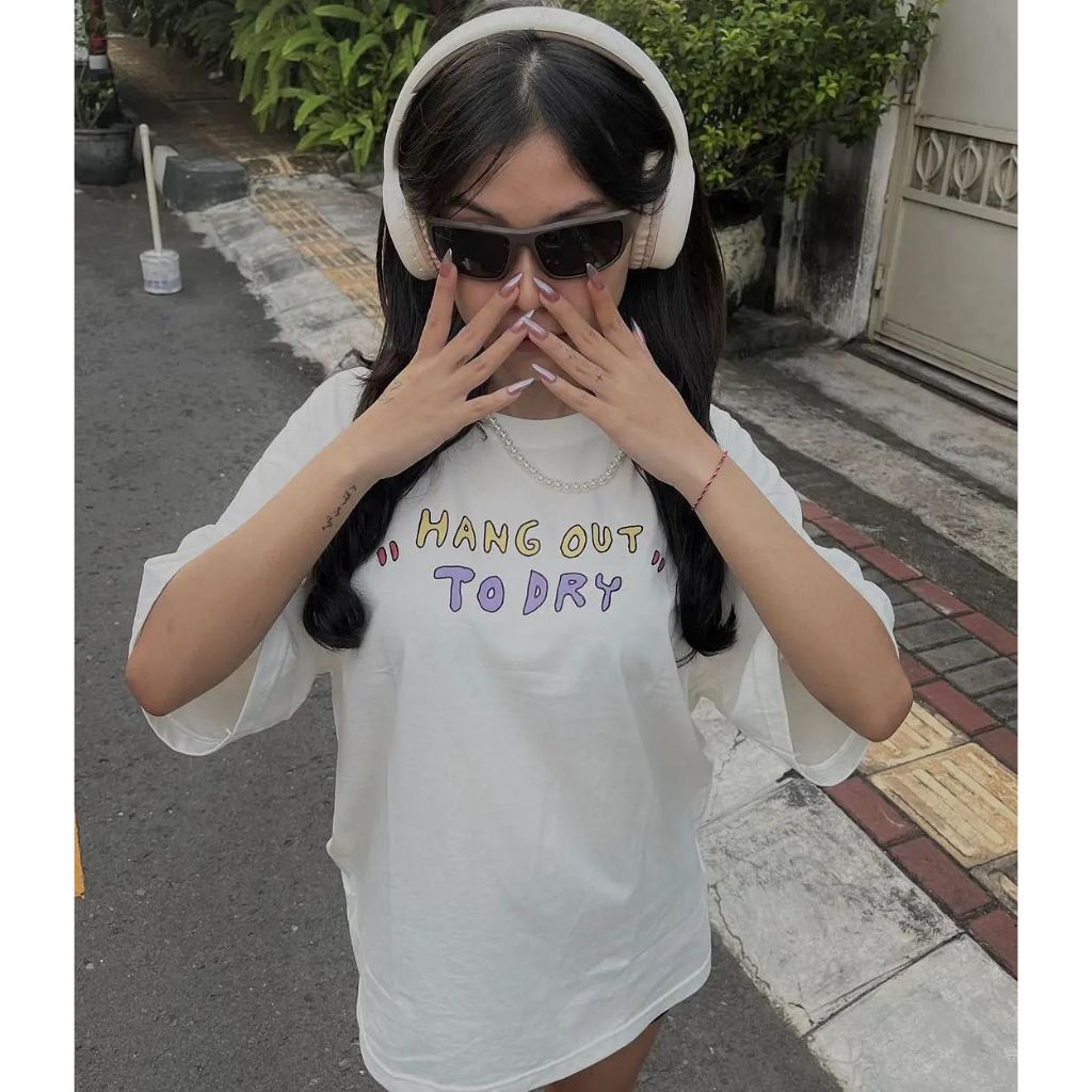 PEANUT STAIN - Hang Out To Dry Ivory Oversized Tshirt