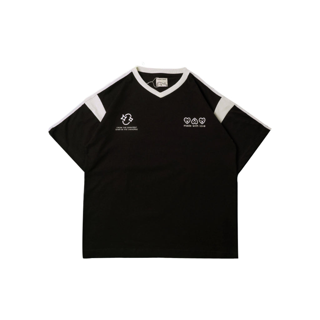 PEANUT STAIN - Active Viper Black Oversized Tshirt