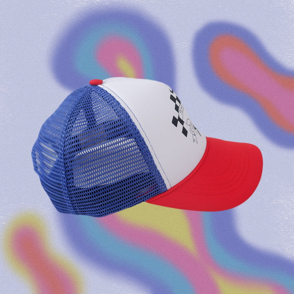 PEANUT STAIN - Everybody Wears It Red Blue Trucker Cap