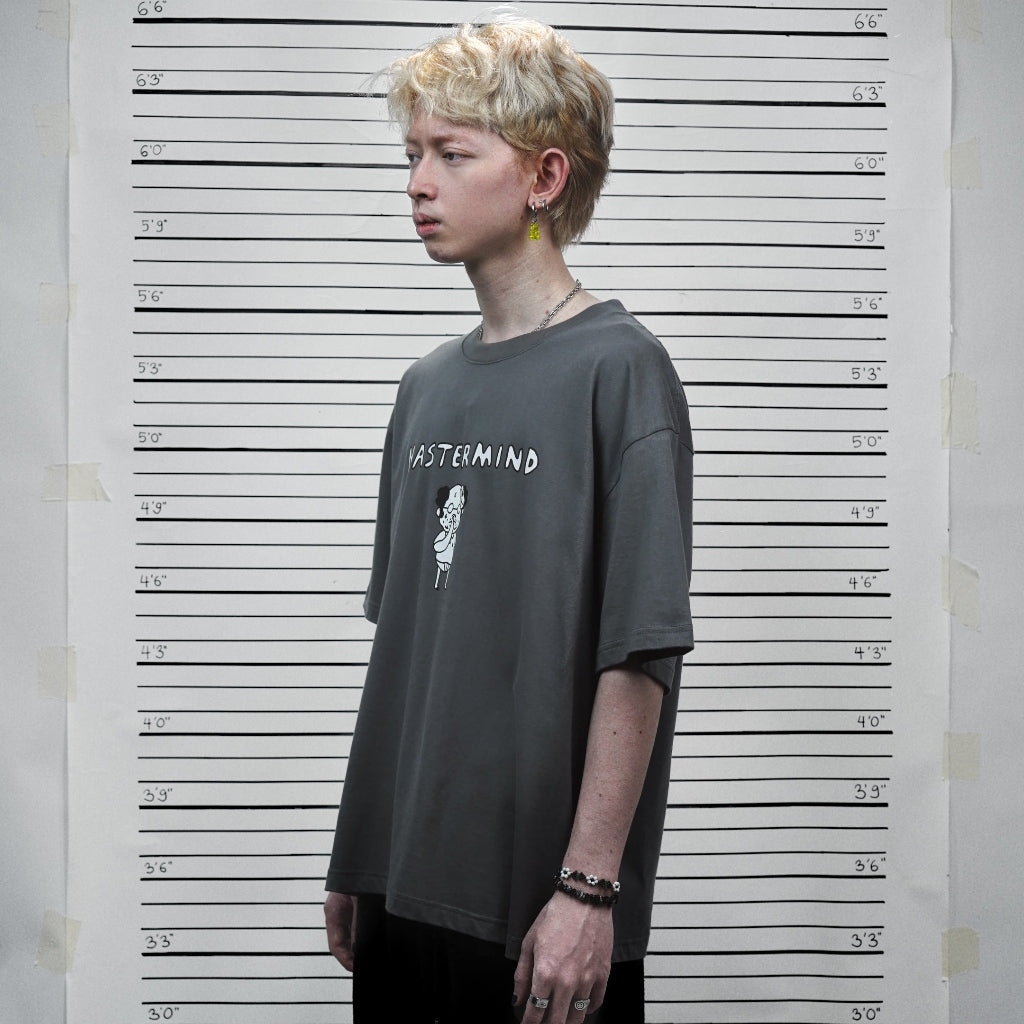 PEANUT STAIN - Fakenut Stain Mastermind Grey Boxy Oversized Tshirt
