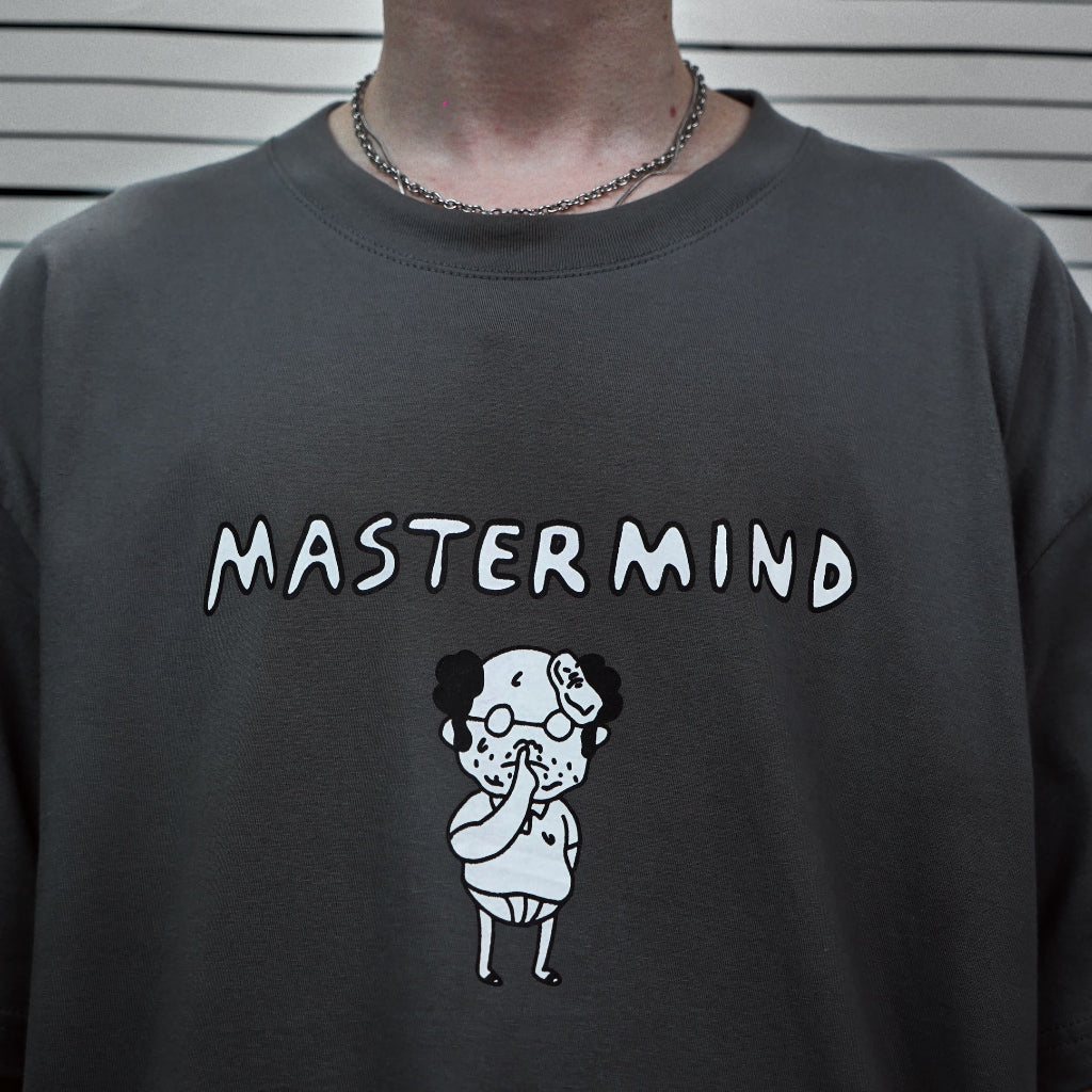 PEANUT STAIN - Fakenut Stain Mastermind Grey Boxy Oversized Tshirt