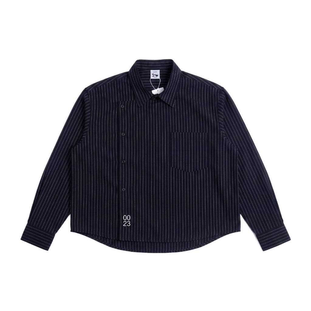 Boxy Shirt Beskap Thin Striped Outside Work Hours | Kemeja | Unisex