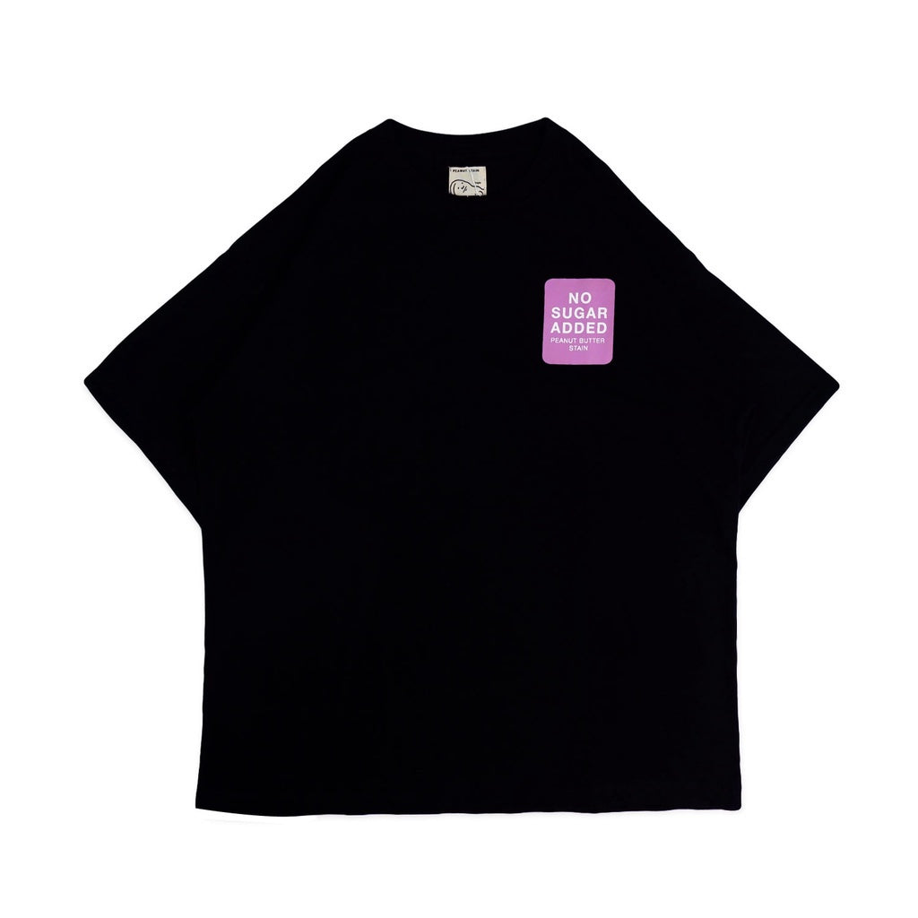 PEANUT STAIN - Packaging Black Oversized Tshirt