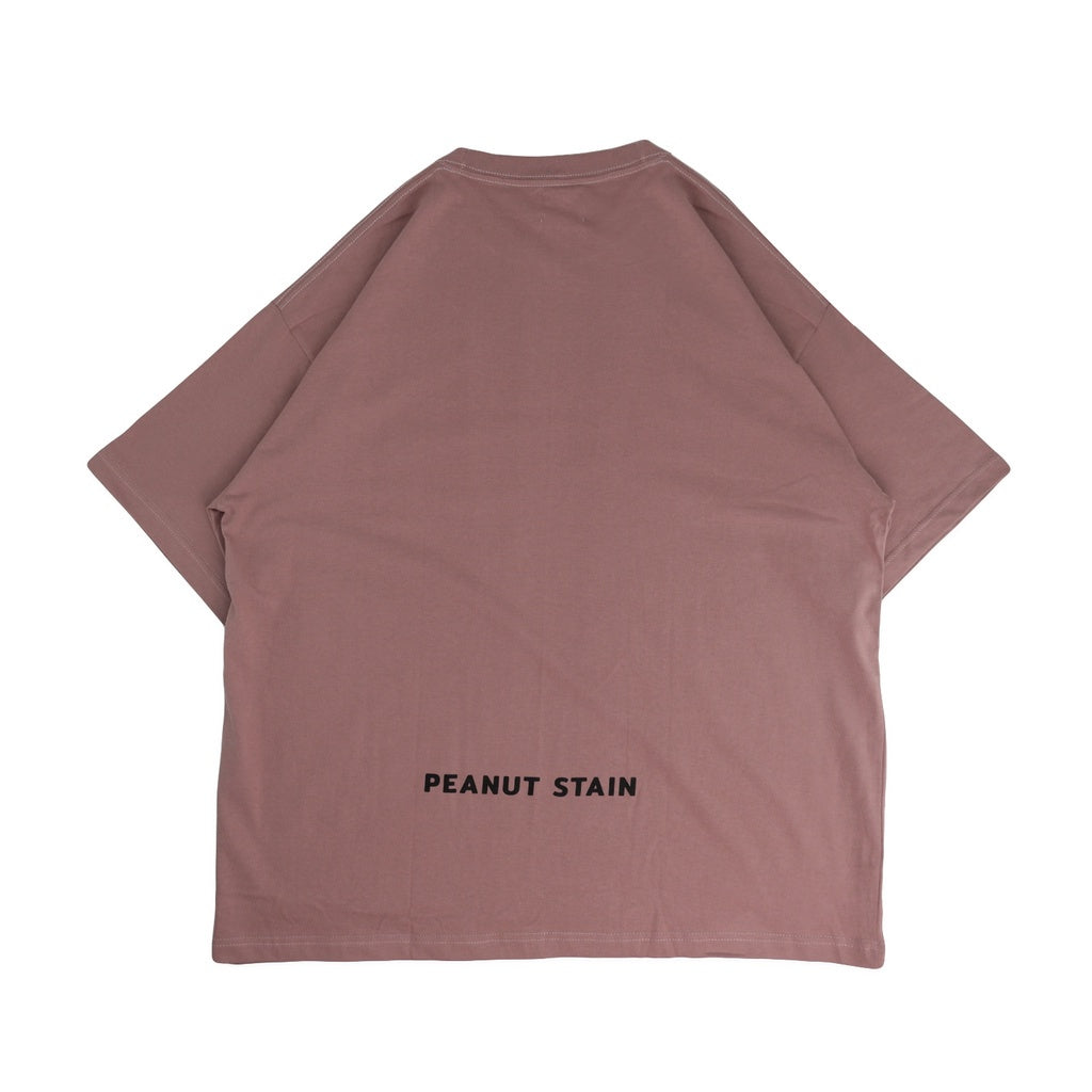 PEANUT STAIN - Hiding Peanut Dusty Rose Oversized Tshirt
