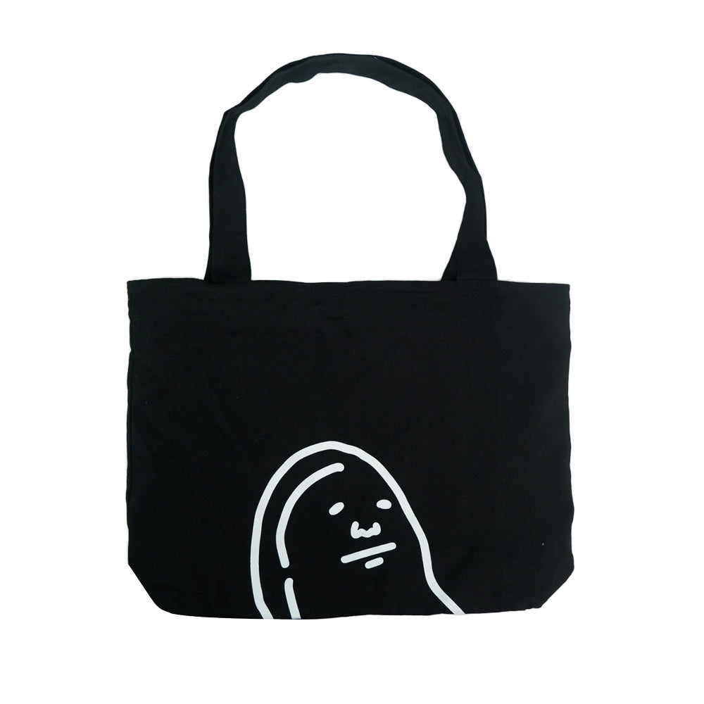 PEANUT STAIN - Hiding Peanut Black Totebag
