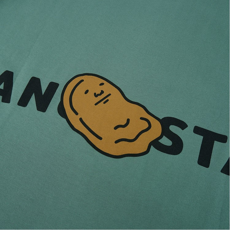 PEANUT STAIN - Big Logo Dusty Green Oversized Tshirt