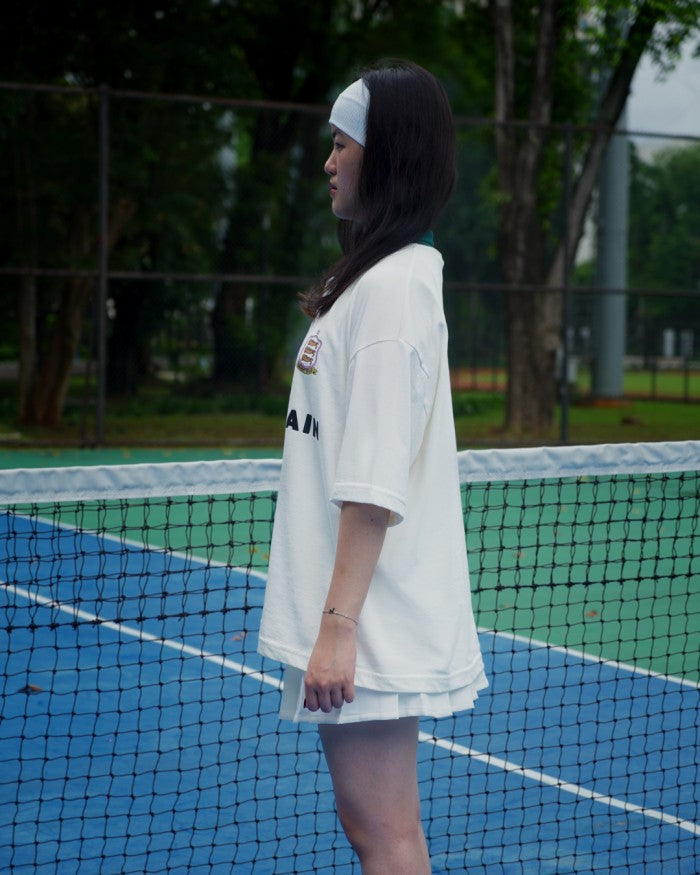 PEANUT STAIN - Old Money Classic Ivory Boxy Oversized Polo