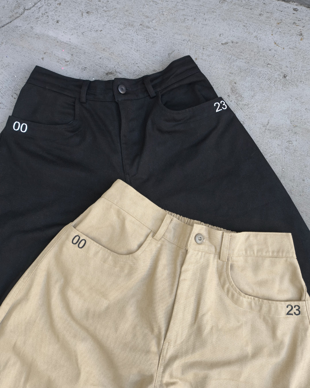Curved Baggy Pants Nineteenth Century Outside Work Hours | Celana Gombrong Melengkung | Unisex