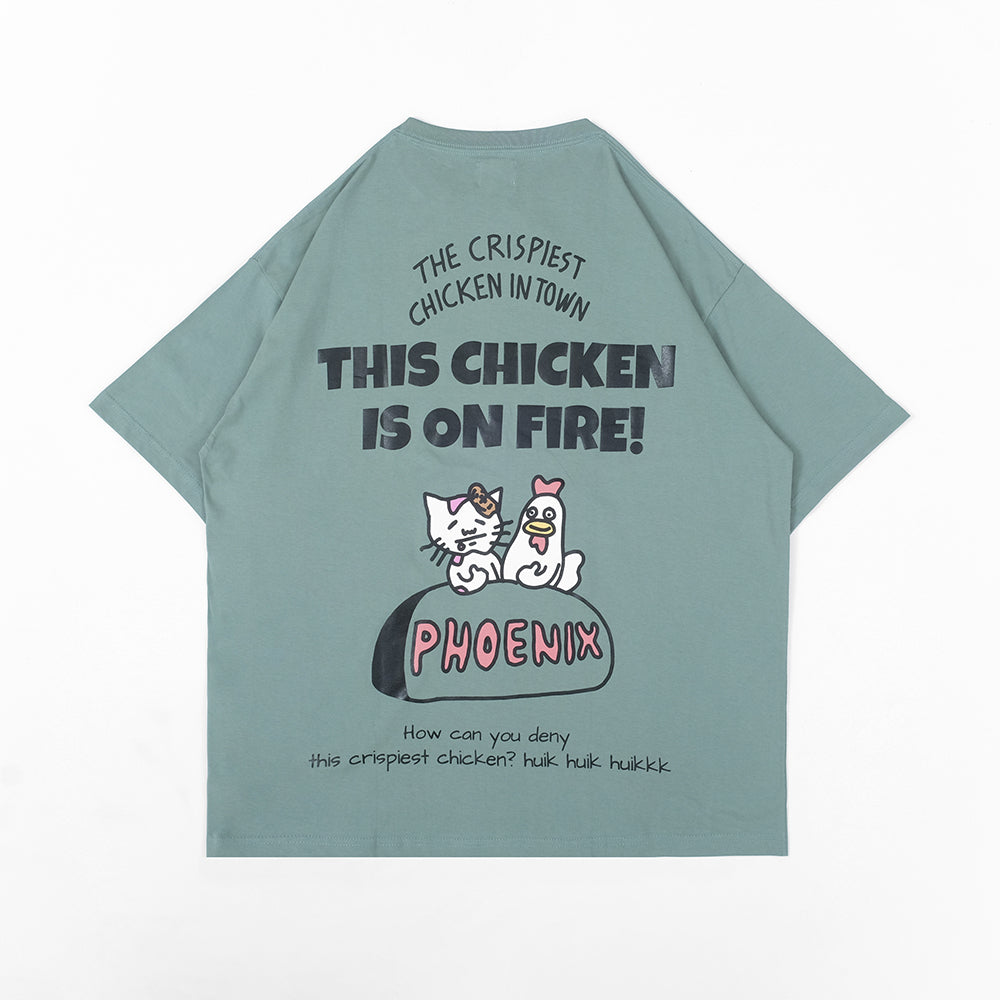 PEANUT STAIN - Phoenix Green Oversized Tshirt