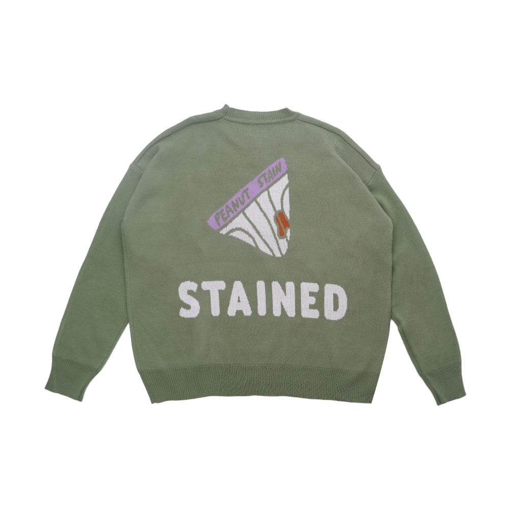 PEANUT STAIN - Stained Black Oversized Knit Sweater