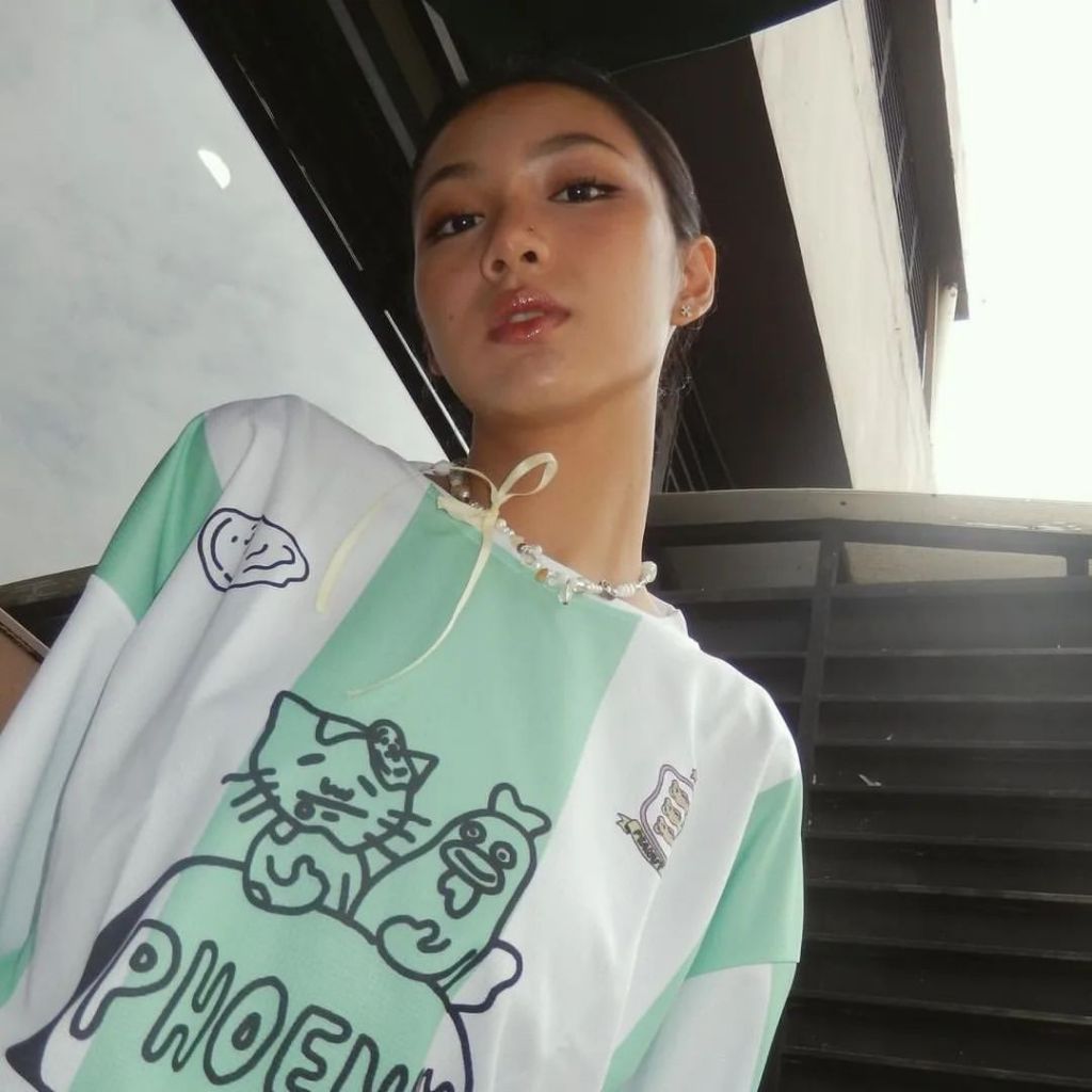PEANUT STAIN - Home Striped Ten Green Oversized Jersey