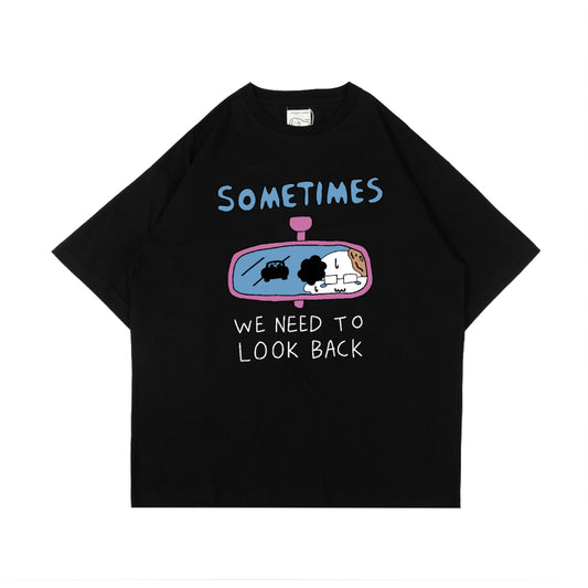 PEANUT STAIN - Sometimes Black Oversized Tshirt
