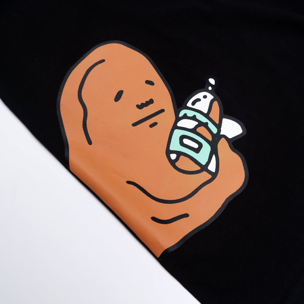 PEANUT STAIN - Agent Peanut Black Oversized Tshirt