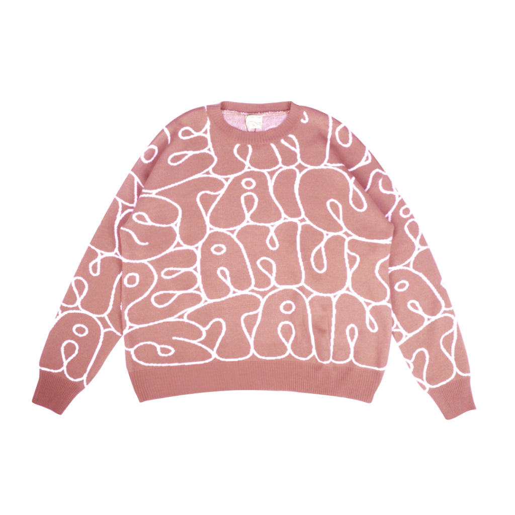 PEANUT STAIN - All Over Peach Oversized Knit Sweater