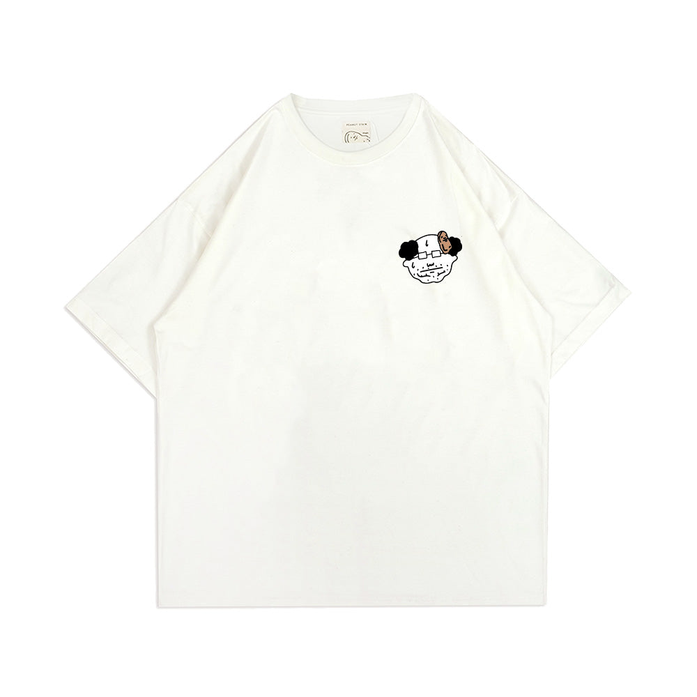 PEANUT STAIN - Uncle Wai Guideline Ivory Oversized Tshirt