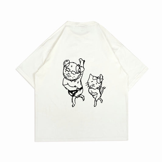 PEANUT STAIN - Exercising Ivory Oversized Tshirt