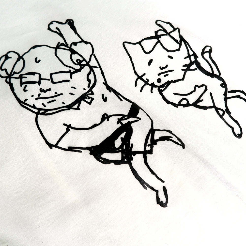 PEANUT STAIN - Exercising Ivory Oversized Tshirt