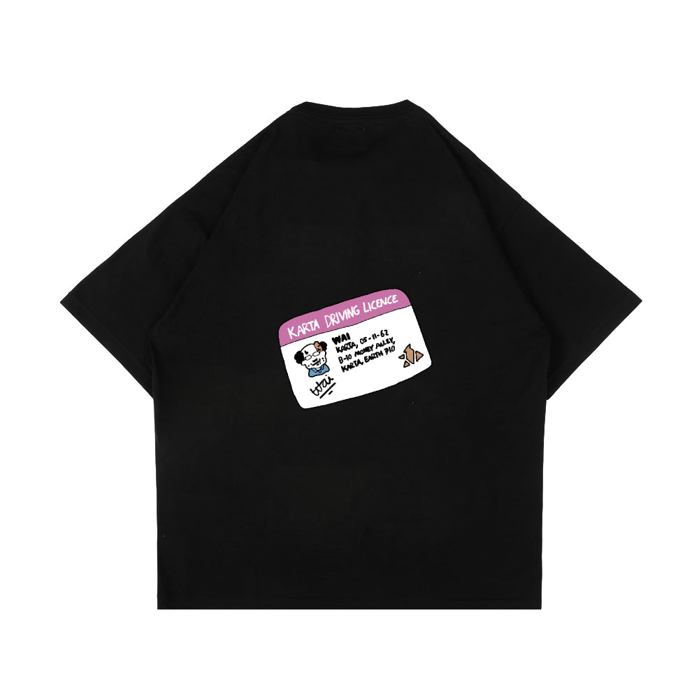 PEANUT STAIN - Sometimes Black Oversized Tshirt