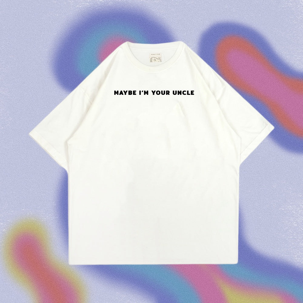 PEANUT STAIN - Maybe I'm Your Uncle Ivory Oversized Tshirt