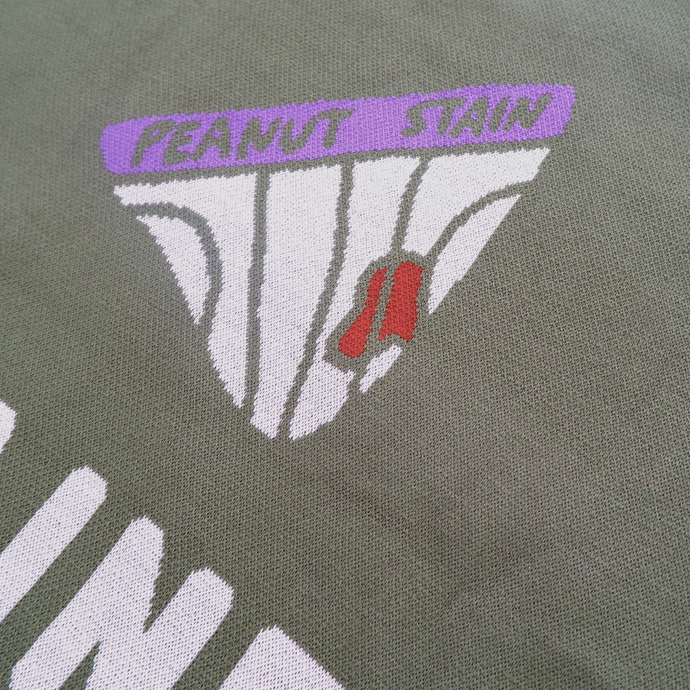 PEANUT STAIN - Stained Green Oversized Knit Sweater