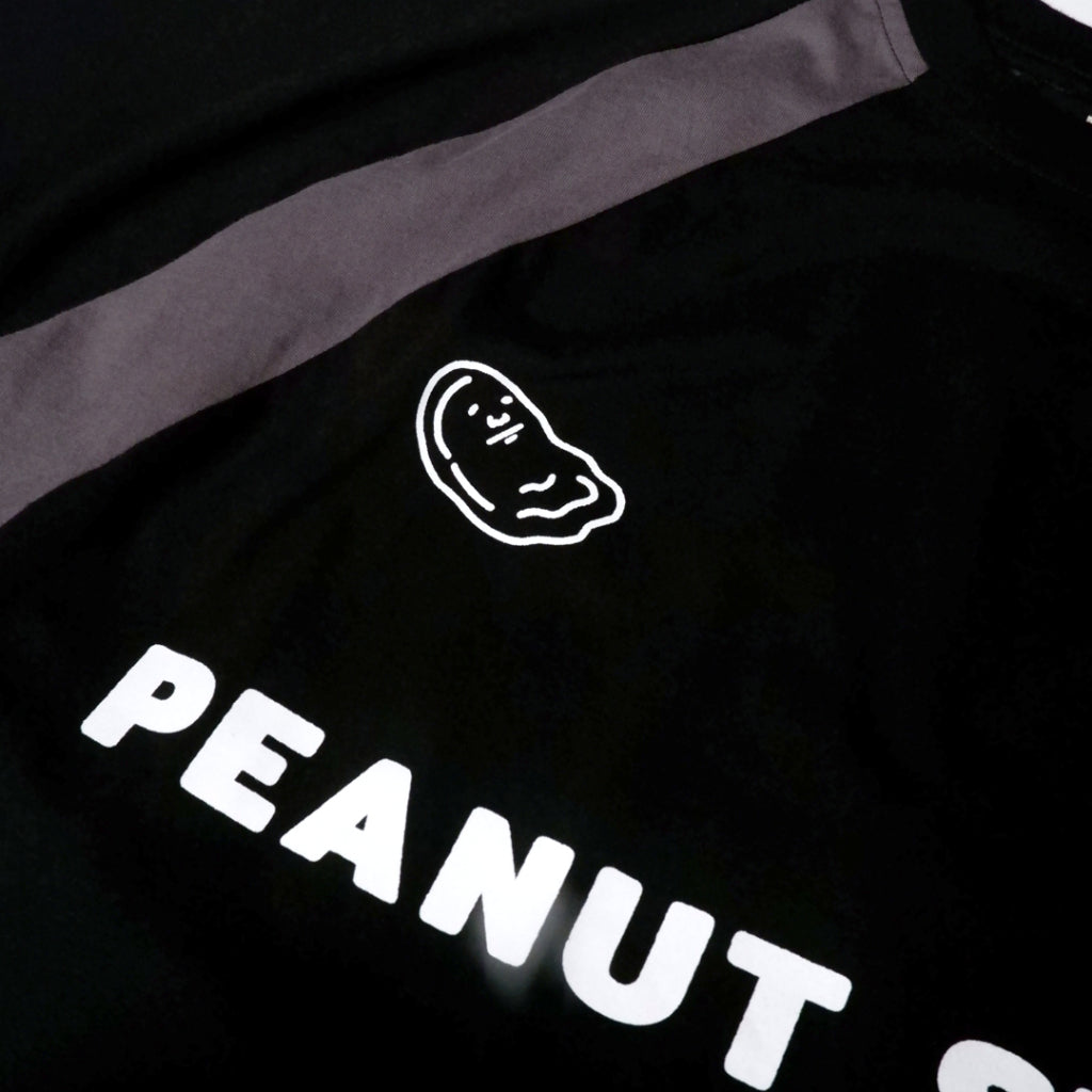 PEANUT STAIN - Active team Grey Black Oversized Tshirt