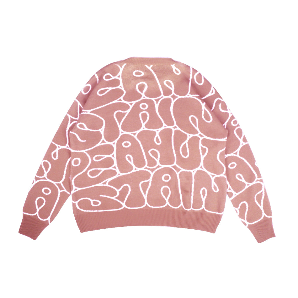 PEANUT STAIN - All Over Peach Oversized Knit Sweater