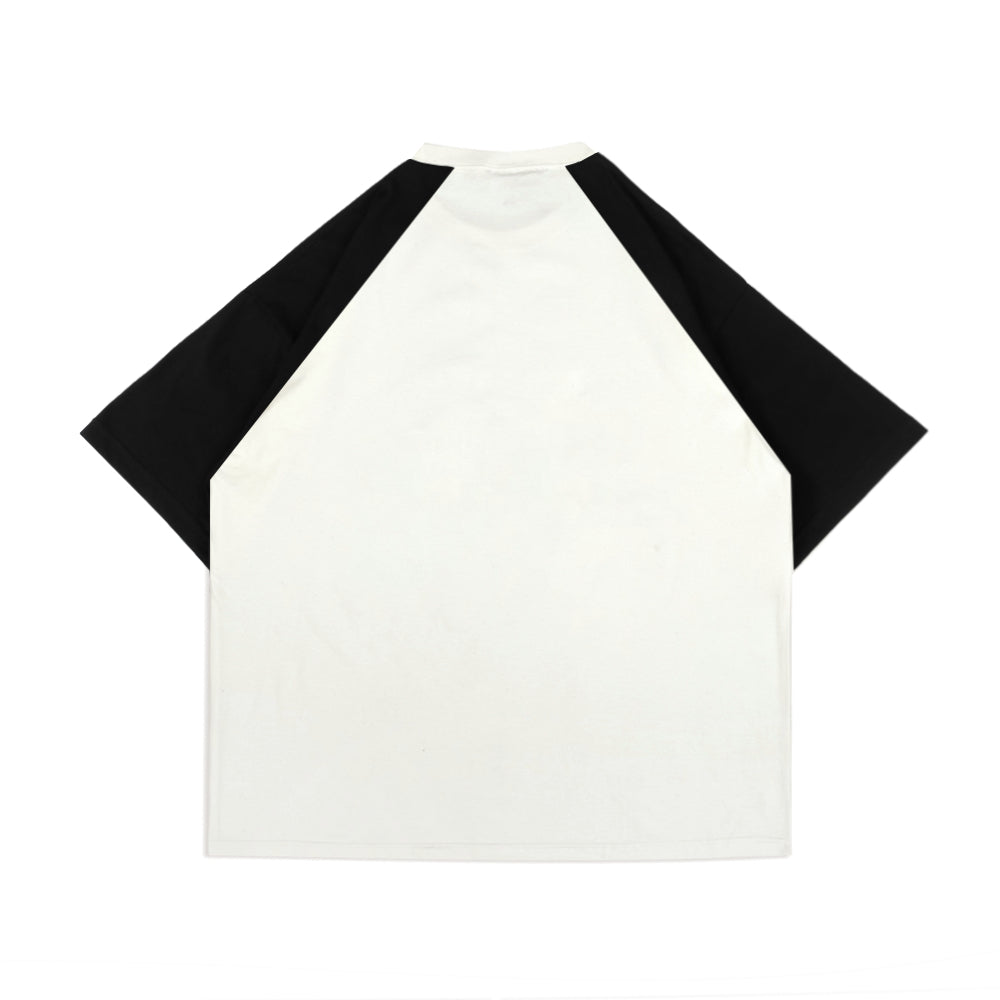PEANUT STAIN -  Spicy Raglan Black Oversized Tshirt