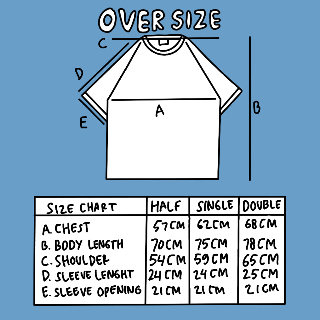 PEANUT STAIN - Hang Out To Dry Washed Blue Oversized Tshirt