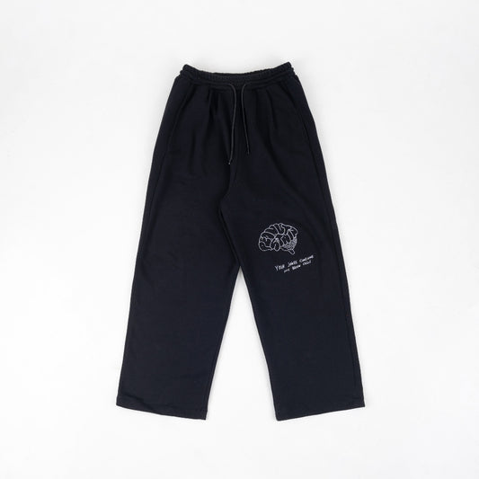 PEANUT STAIN - Internal conflict brain black oversized  pants