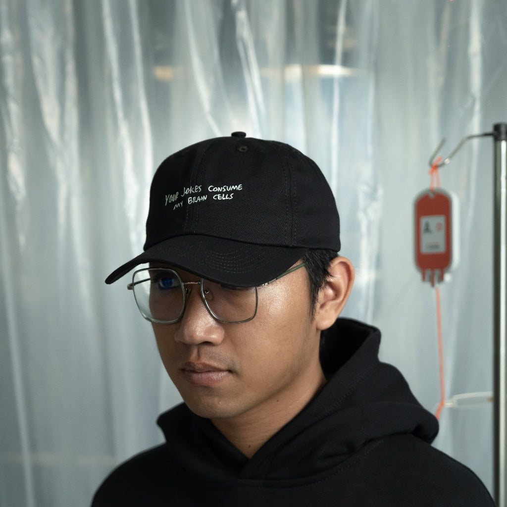 PEANUT STAIN - Internal conflict brain black baseball cap