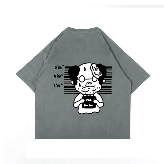 PEANUT STAIN - Fakenut Stain Mastermind Grey Boxy Oversized Tshirt