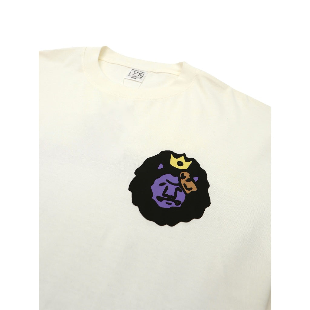 PEANUT STAIN - Not Sleeping Heart Of A Lion Ivory Oversized Tshirt