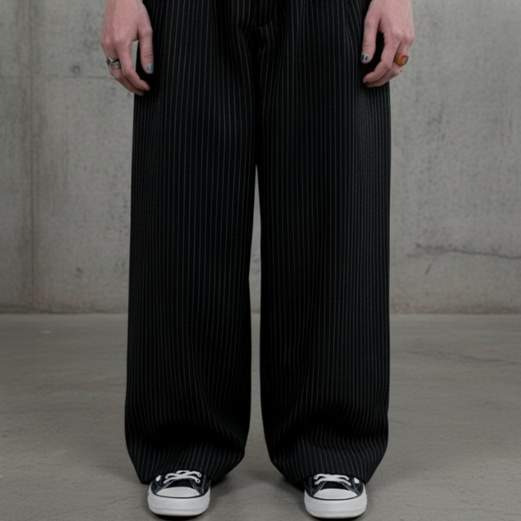 Slacks On Time Striped Outside Work Hours | Celana Panjang | Unisex