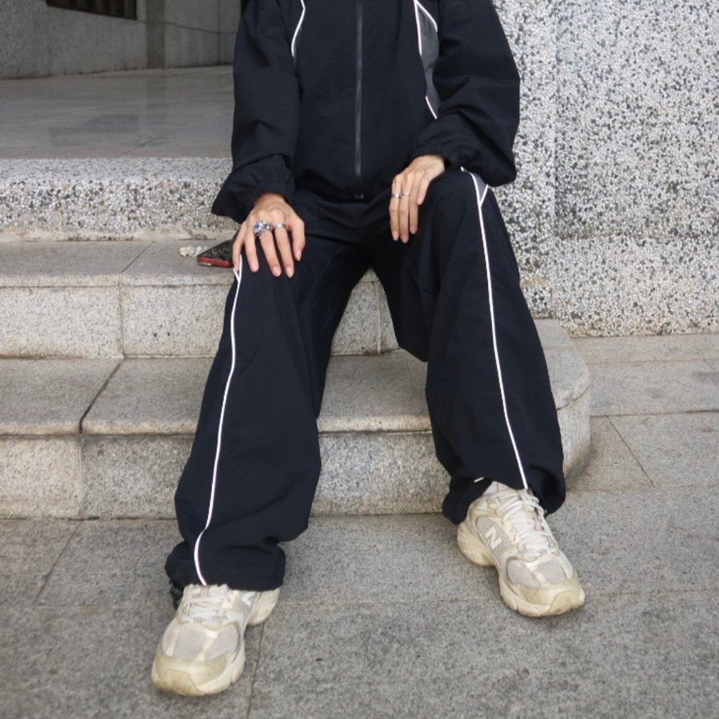 Long Pants Reflective Flash Black Outside Work Hours | Celana Panjang | Unisex