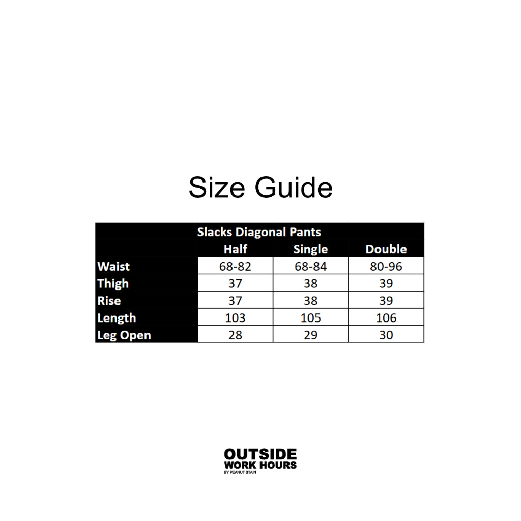 Slacks Diagonal Basic Outside Work Hours | Celana Panjang | Unisex