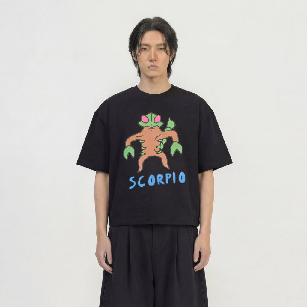 Boxy Tshirt Whats Your Sign Zodiac Scorpio Peanut Stain | Kaos | Unisex