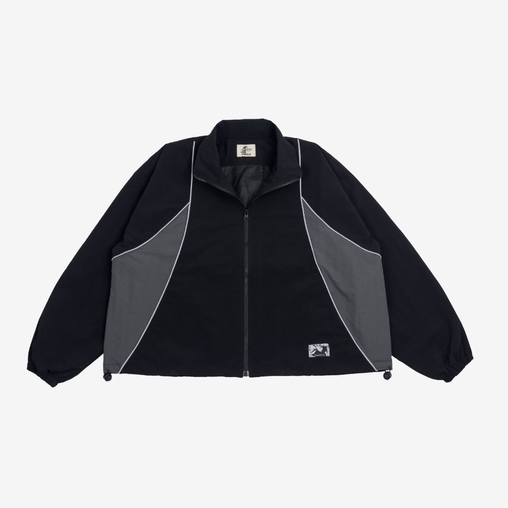 Windbreaker Jacket Reflective Flash Black Outside Work Hours | Jaket | Unisex