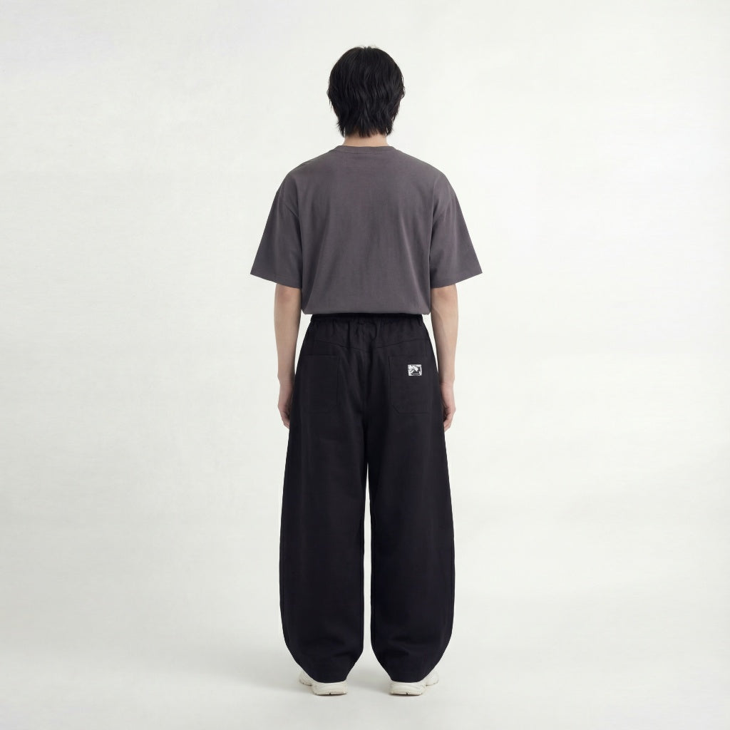 Baggy Balloon Pants Pump It Classic Black Outside Work Hours | Celana Gombrong Balon | Unisex