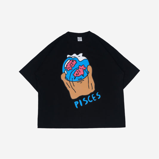 Boxy Tshirt Whats Your Sign Zodiac Pisces Peanut Stain | Kaos | Unisex