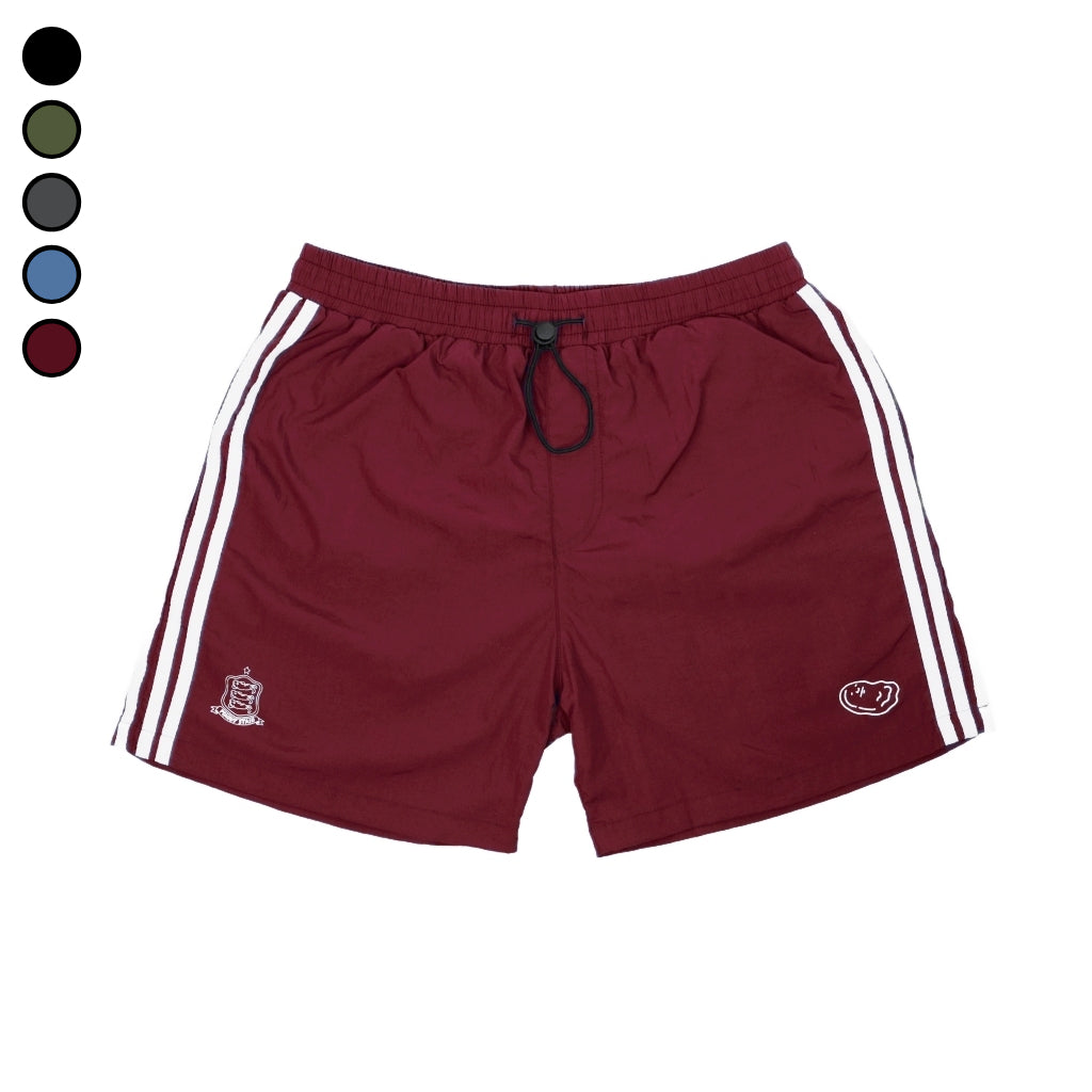 Shorts Nut Running Maroon Nylon Peanut Stain | Celana Pendek | Unisex