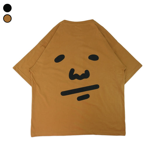 Oversized Tshirt Peanut Face Brown Peanut Stain | Kaos | Unisex