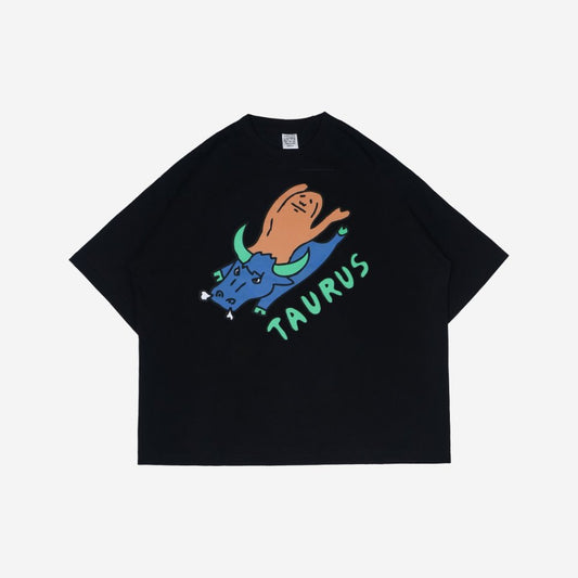 Boxy Tshirt Whats Your Sign Zodiac Taurus Peanut Stain | Kaos | Unisex