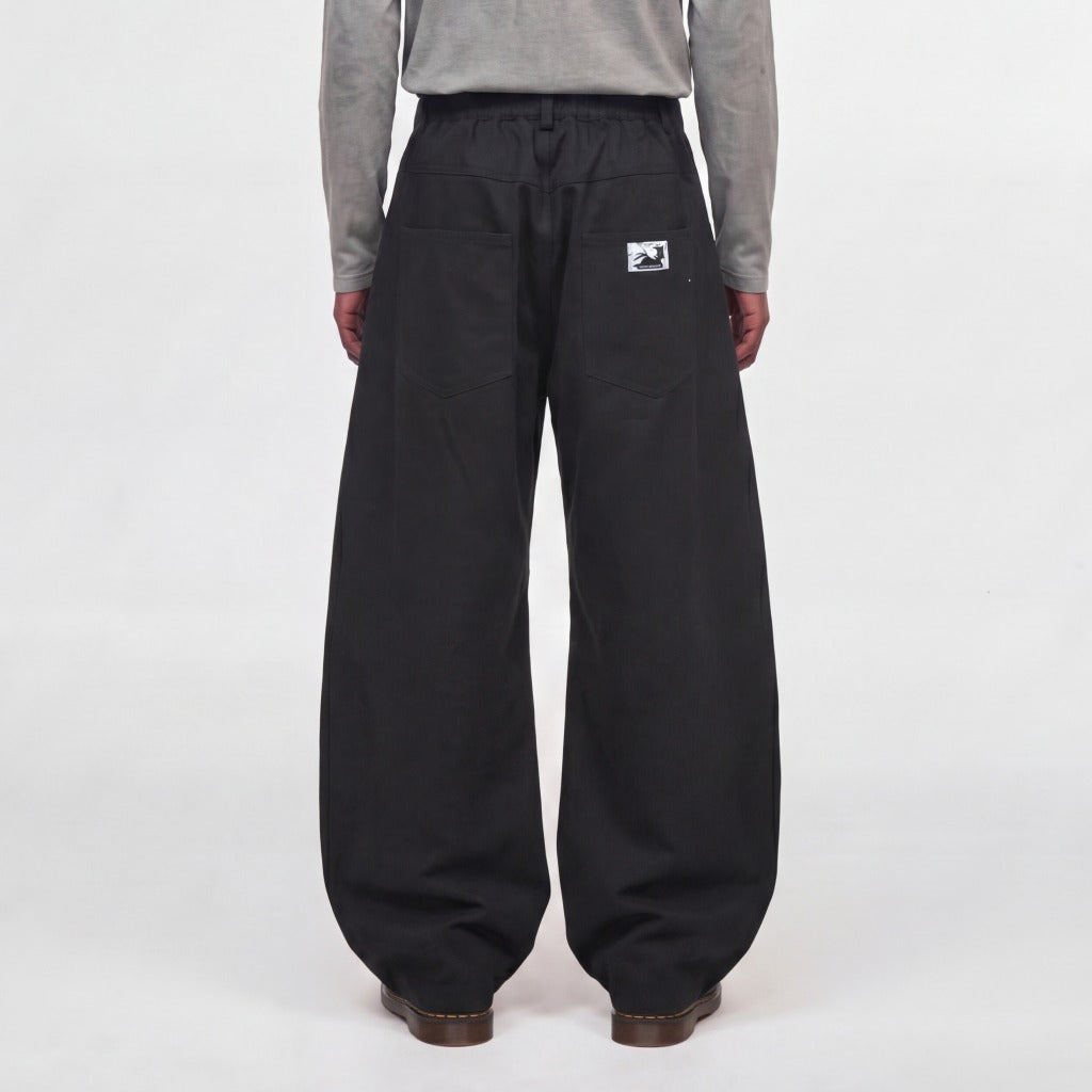 Curved Baggy Pants Nineteenth Century Outside Work Hours | Celana Gombrong Melengkung | Unisex