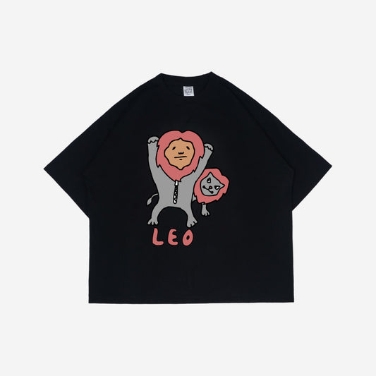 Boxy Tshirt Whats Your Sign Zodiac Leo Peanut Stain | Kaos | Unisex