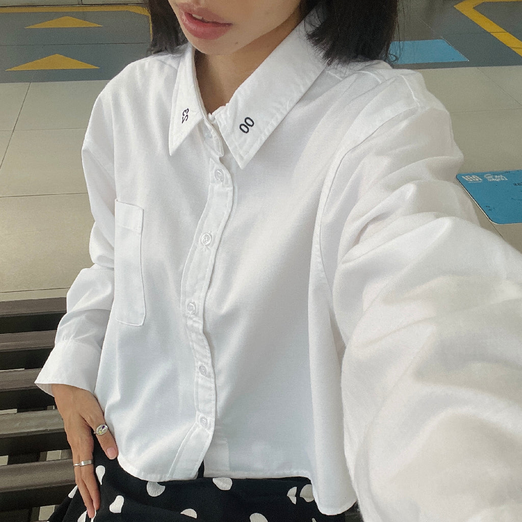 Boxy Shirt Time to Time Oxford Outside Work Hours | Kemeja | Unisex