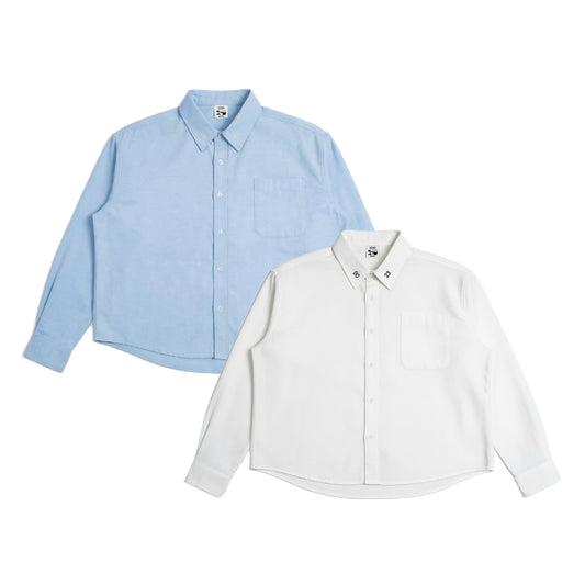 Boxy Shirt Time to Time Oxford Outside Work Hours | Kemeja | Unisex