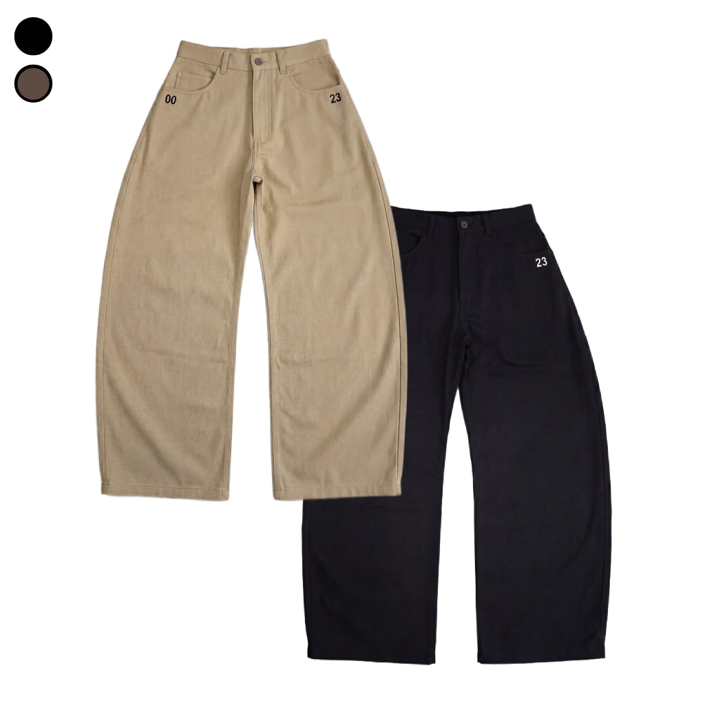Curved Baggy Pants Nineteenth Century Outside Work Hours | Celana Gombrong Melengkung | Unisex