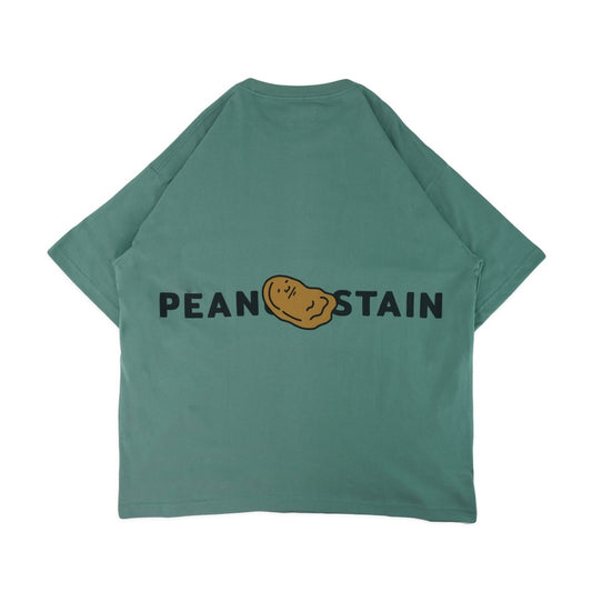 PEANUT STAIN - Big Logo Dusty Green Oversized Tshirt
